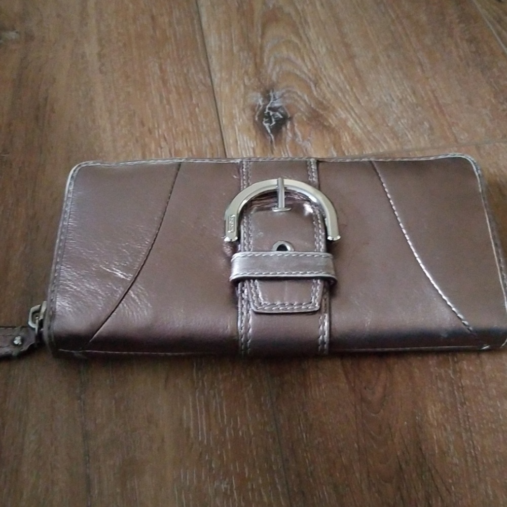 Coach leather wallet - Picture 2 of 4